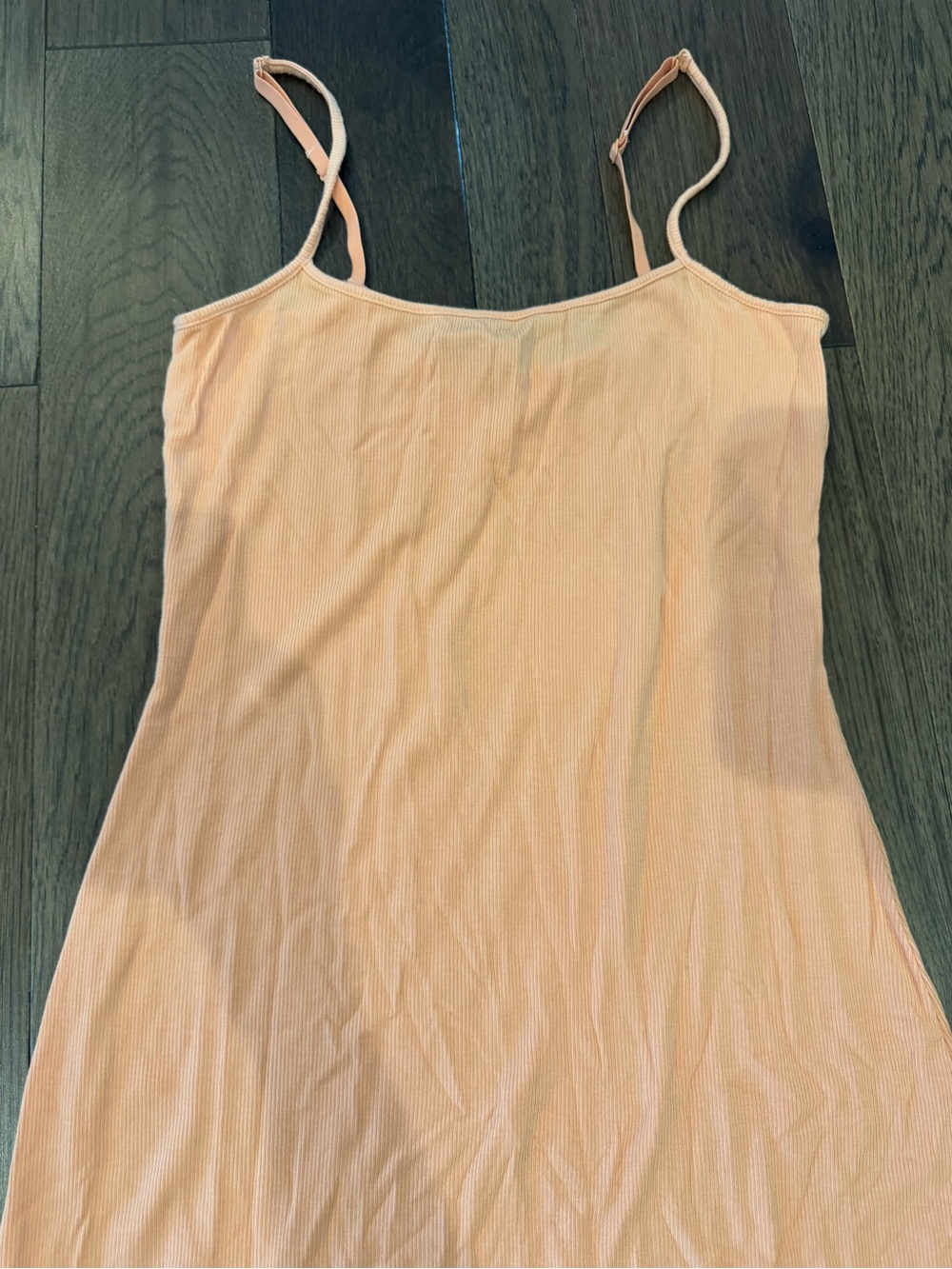 SKIMS Peach Spaghetti-Strap Bodycon Maxi Dress - Picture 3 of 5